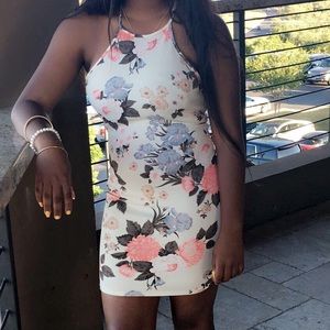 Fitted Flower Dress